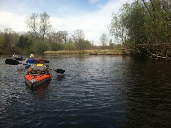 Canoeing the Kalamazoo River.