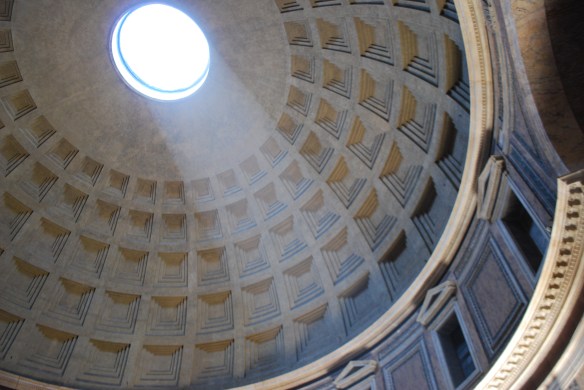 The opening at the top of the Pantheon