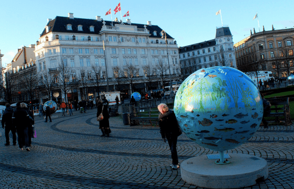 Climate change artwork in Copenhagen, 2009