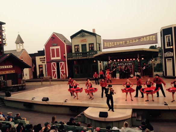 The town of Medora, near the national park, is famous for its country-western variety show called the Medora Musical. This was its 50th year.