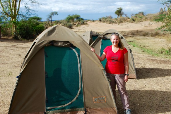 We had to put up our tents and take them down, often in the dark!